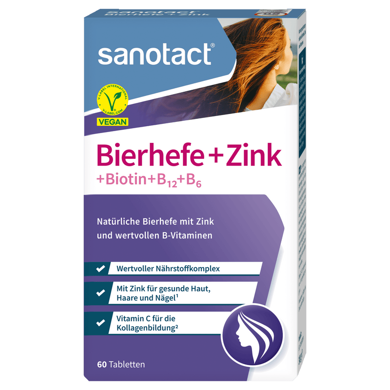 sanotact GmbH - Bierhefe + Zink Tabletten