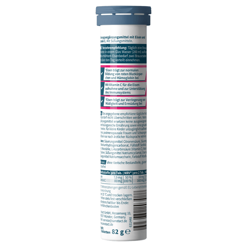 sanotact GmbH - Eisen + Vitamin C Brausetabletten