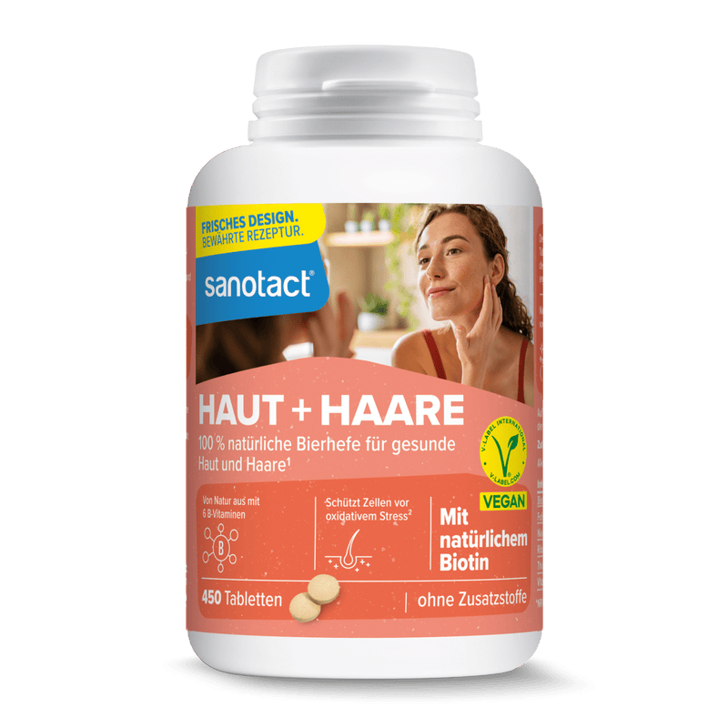 sanotact GmbH - Haut + Haare Bierhefe Tabletten