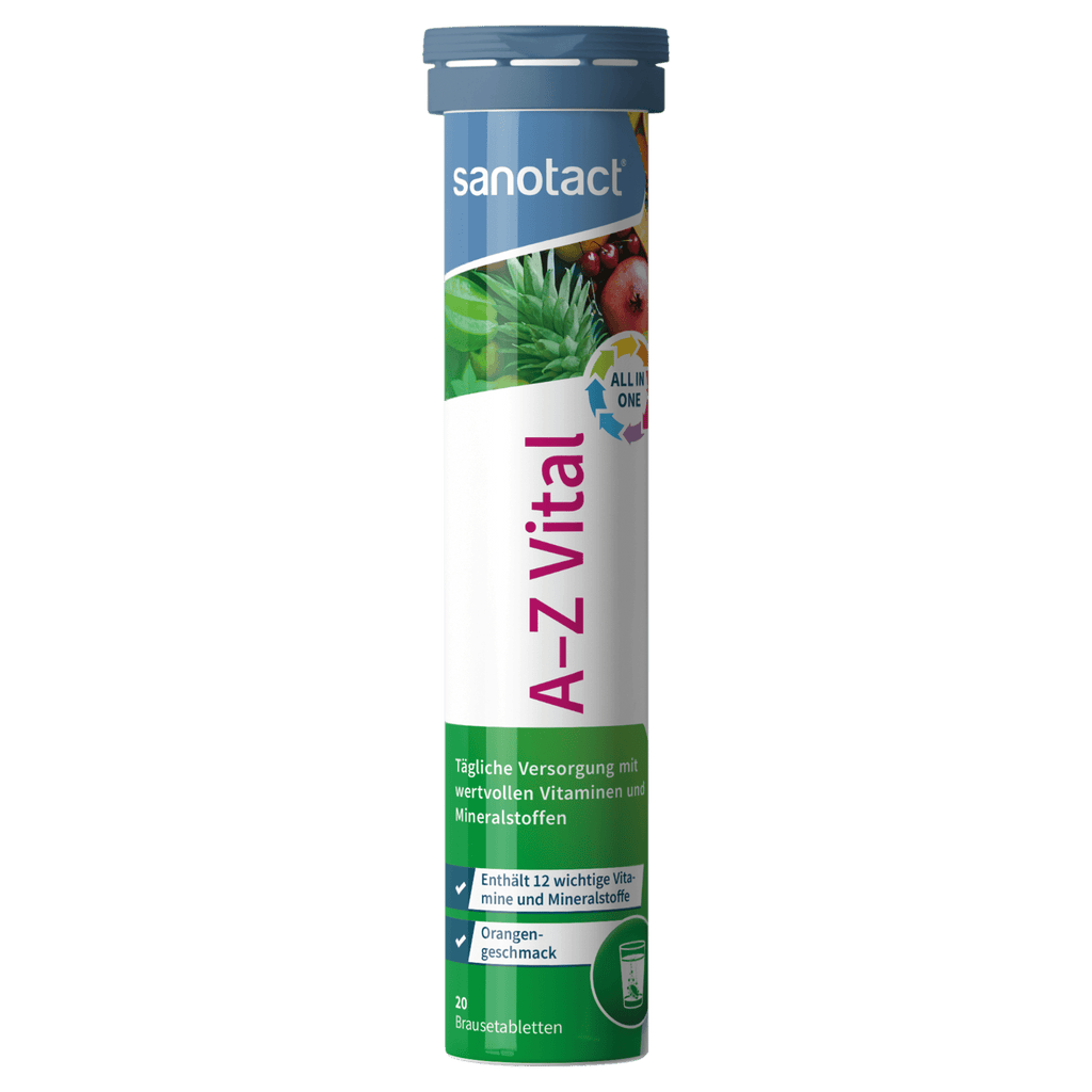 sanotact GmbH - A-Z Vital Brausetabletten mit 12 Vitaminen und Mineralien