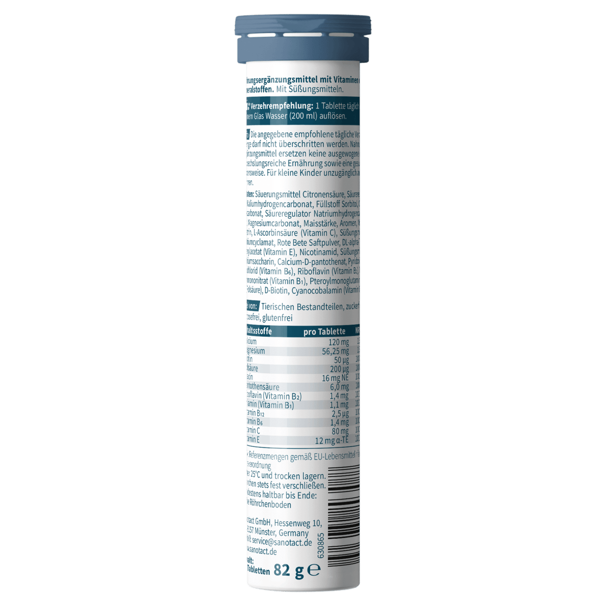 sanotact GmbH - A-Z Vital Brausetabletten mit 12 Vitaminen und Mineralien