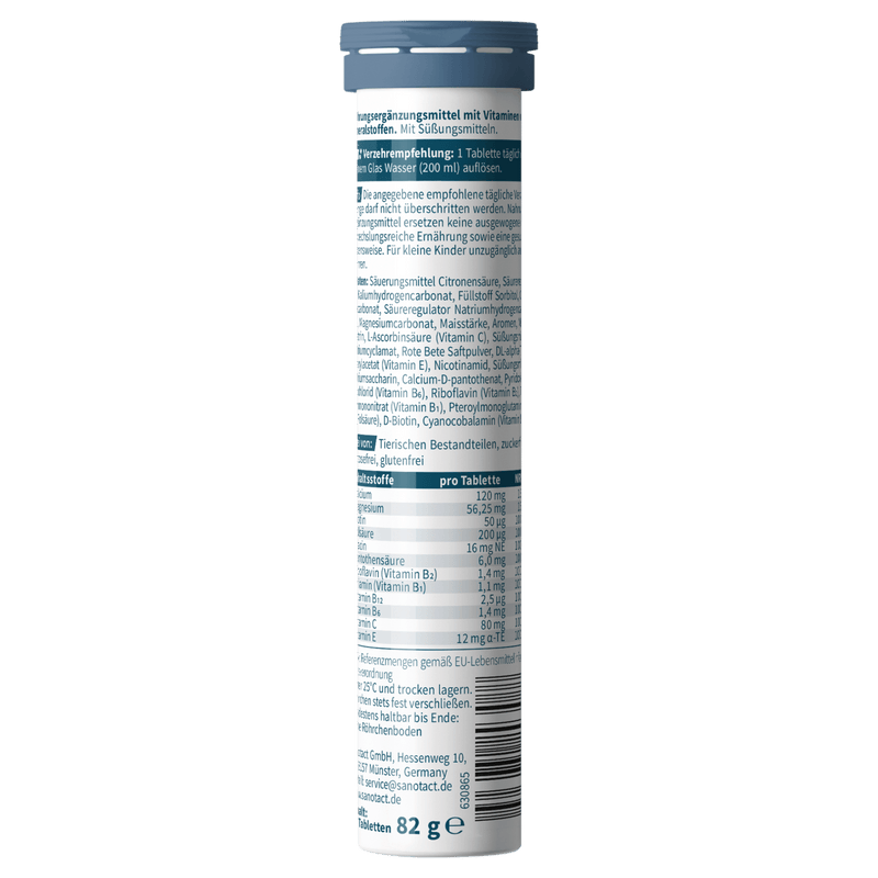 sanotact GmbH - A-Z Vital Brausetabletten mit 12 Vitaminen und Mineralien