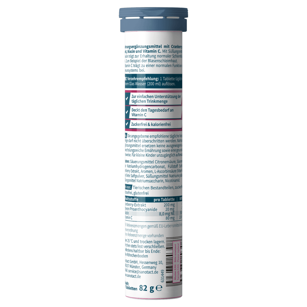 sanotact GmbH - Cranberry + Vitamin C Brausetabletten