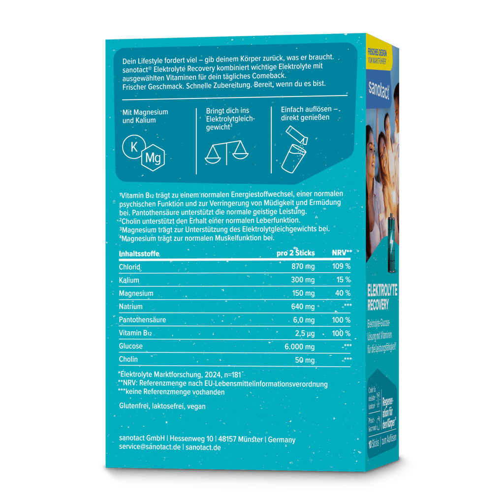 sanotact GmbH - Elektrolyte Recovery mit Cholin für die Leberfunktion