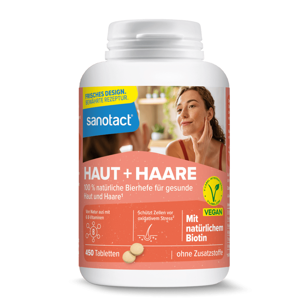 sanotact GmbH - Haut + Haare Bierhefe Tabletten