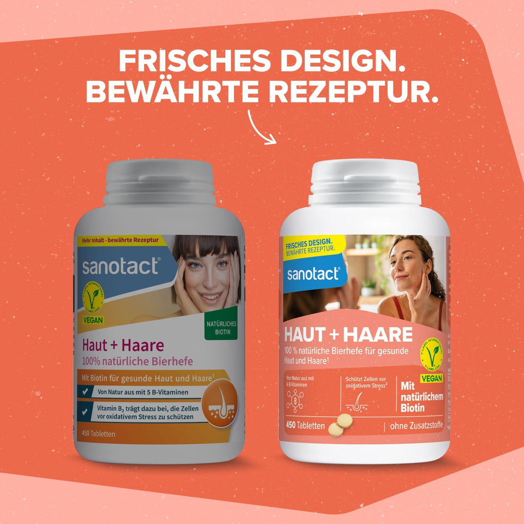 sanotact GmbH - Haut + Haare Bierhefe Tabletten