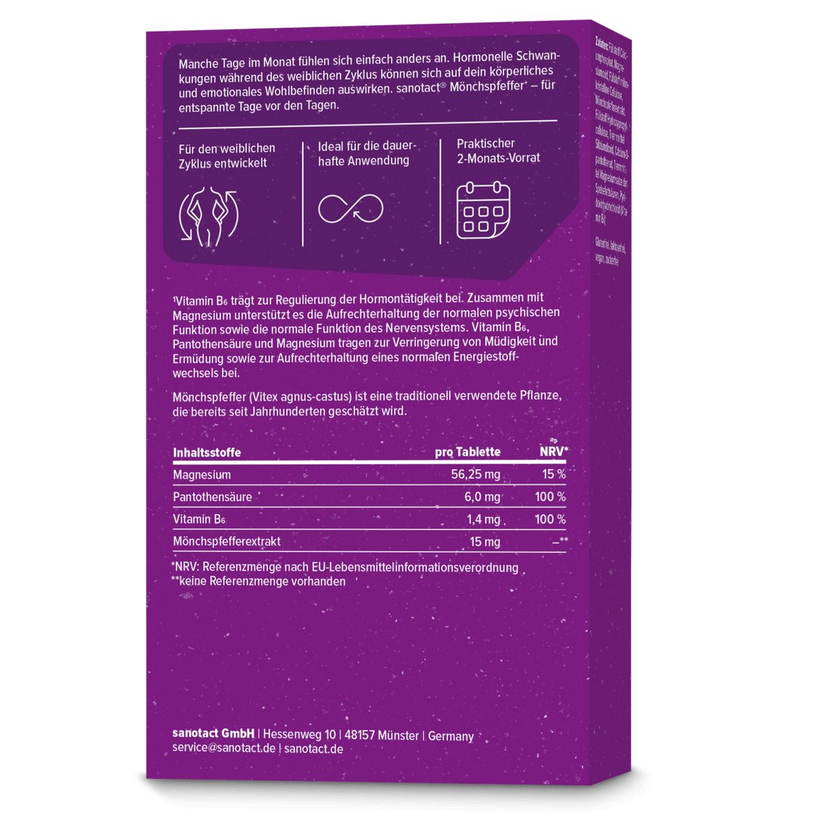sanotact GmbH - Mönchspfeffer+ 15mg