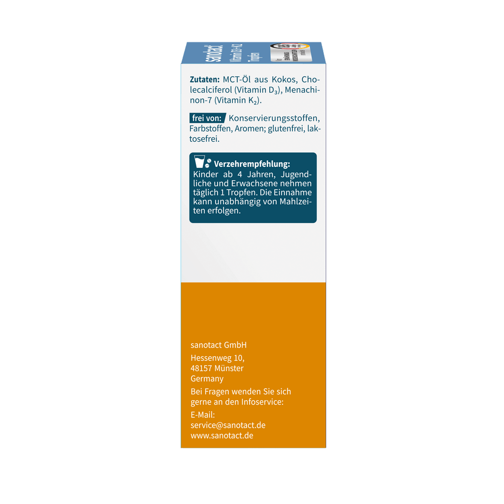 sanotact GmbH - Vitamin D3 + K2 Tropfen