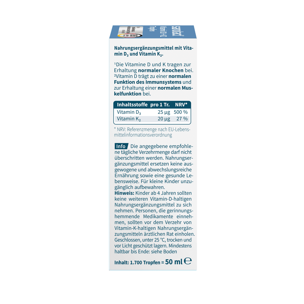 sanotact GmbH - Vitamin D3 + K2 Tropfen