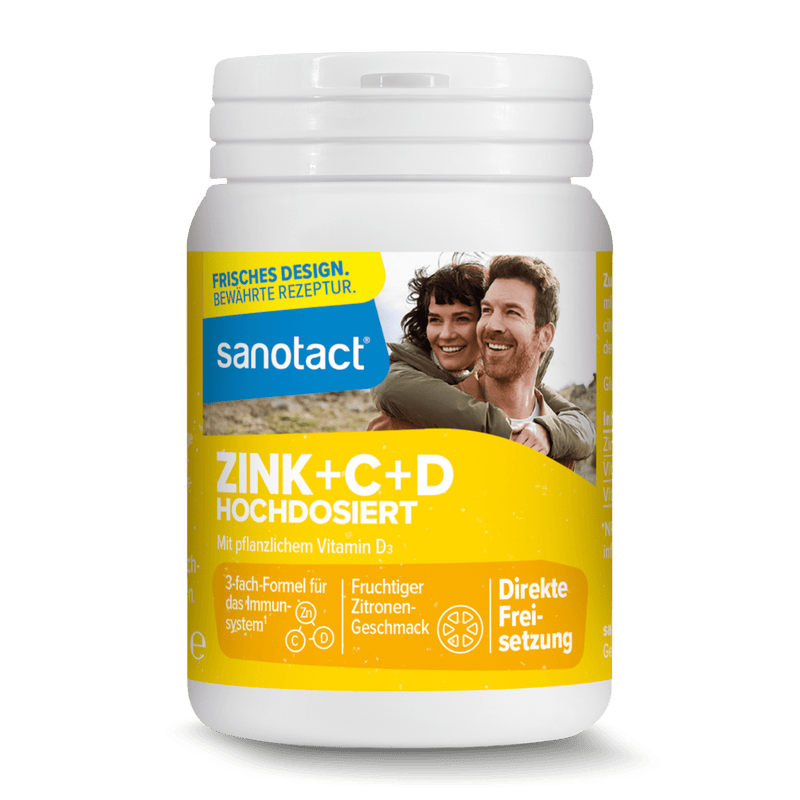 sanotact GmbH - Zink + C + D hochd. Zitrone