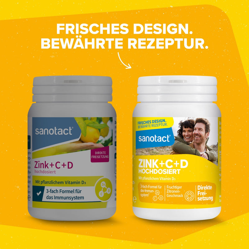 sanotact GmbH - Zink + C + D hochd. Zitrone