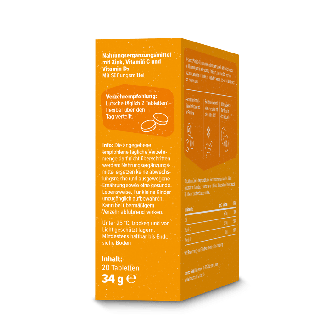 sanotact GmbH - Zink + C + D Lutschtabletten