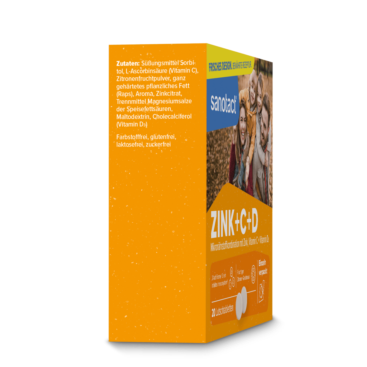 sanotact GmbH - Zink + C + D Lutschtabletten