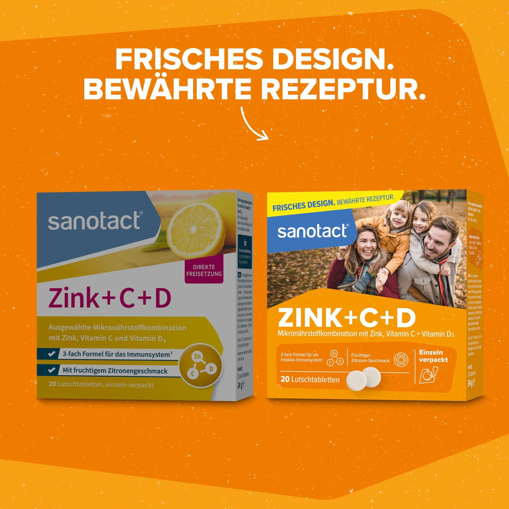 sanotact GmbH - Zink + C + D Lutschtabletten